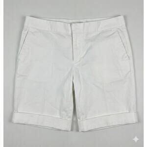 Banana Republic Factory Hampton Fit Size 10 Cuffed White Shorts